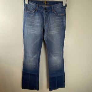 7 Seven For All Mankind Women 27 Bootcut Made In USA jeans Denim Blue